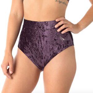 Like New Dragonfly Pole Shorts - Purple crushed velvet, Size S